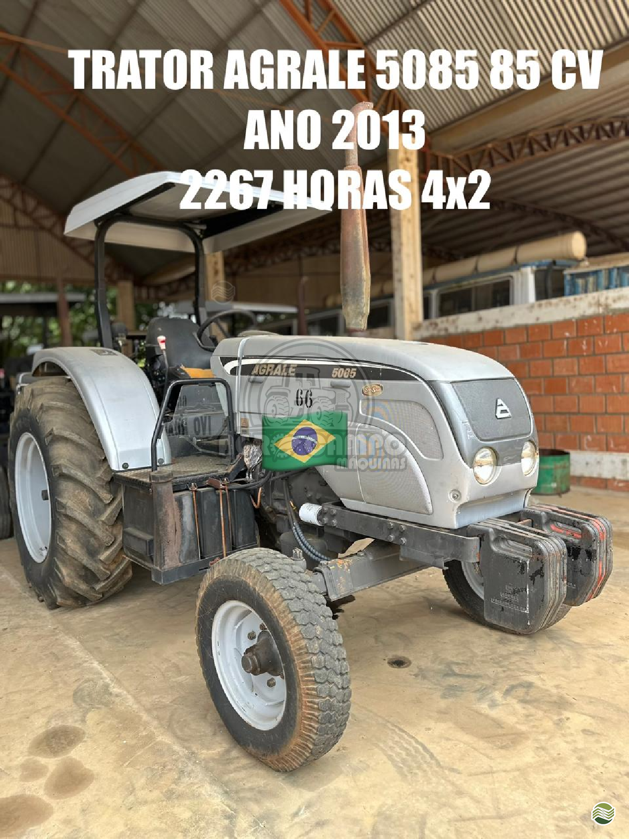 TRATOR AGRALE AGRALE 5085 Tração 4x2 Agro Campo Máquinas Agrícolas PRIMAVERA DO LESTE MATO GROSSO MT